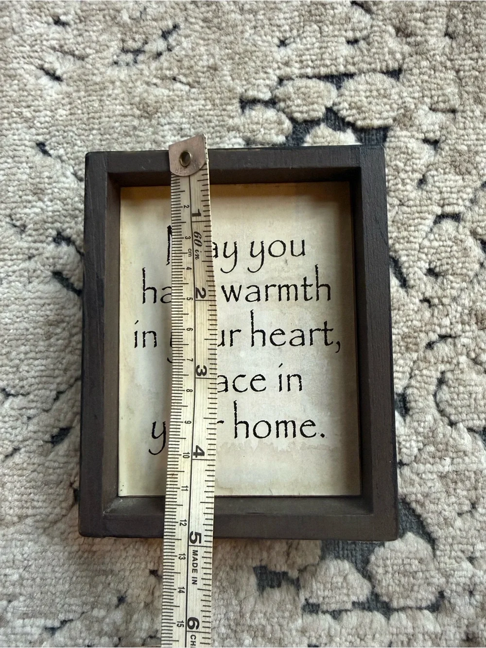 Rustic Black Framed Wall Sign - 'Give Me a House...'